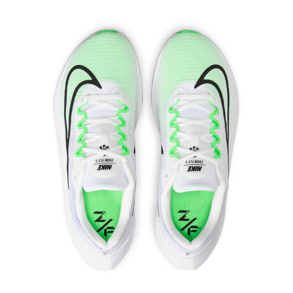 Nike Zoom Fly 5 White/Black/Green Strike/Racer Blue