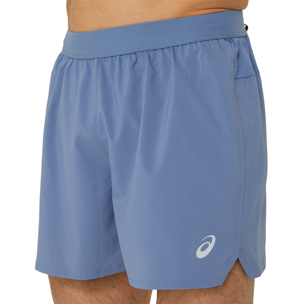 Asics Road 2 in 1 5in Pantaloncini Denim Blue