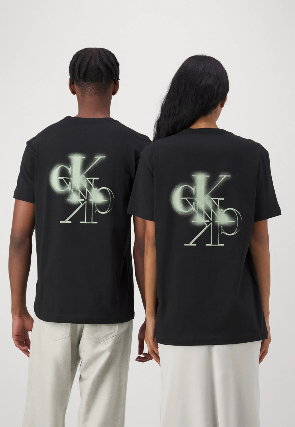 Calvin Klein Jeans MIRRORED LOGO TEE UNISEX - T-shirt con stampa