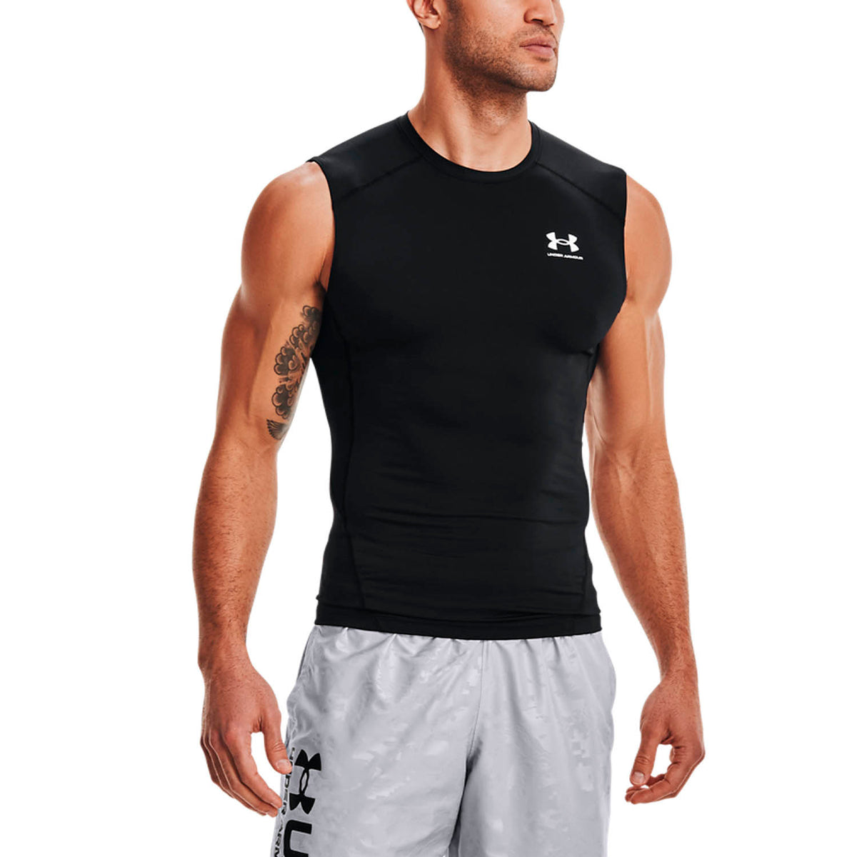 Under Armour HeatGear Compression Canotta Black/White
