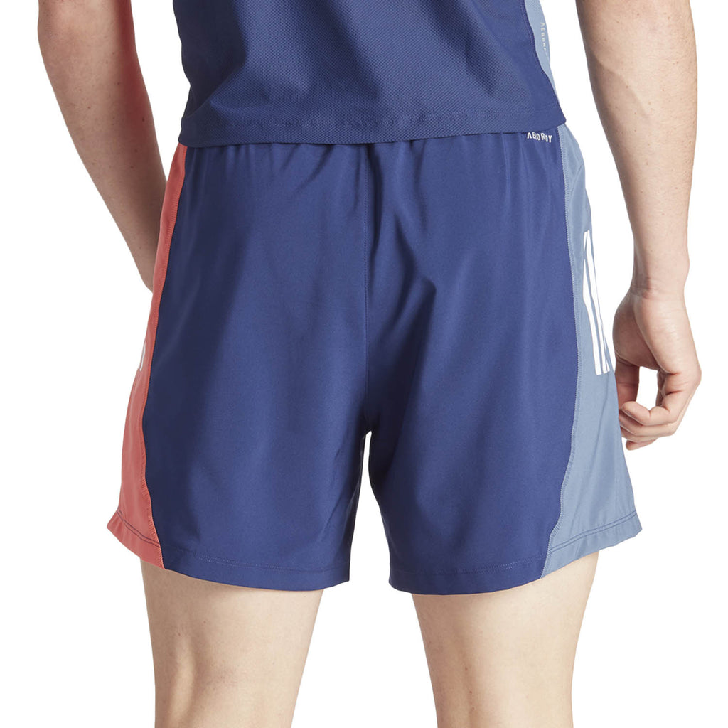 adidas Own The Run Logo 5in Pantaloncini Dark Blue/Prloin/Prelsc