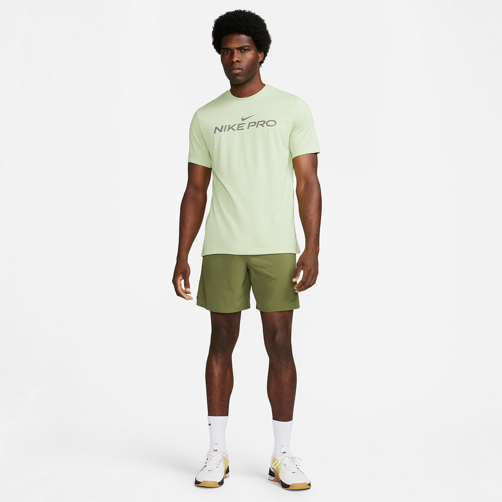 Nike Pro Fitness Maglietta Olive Aura