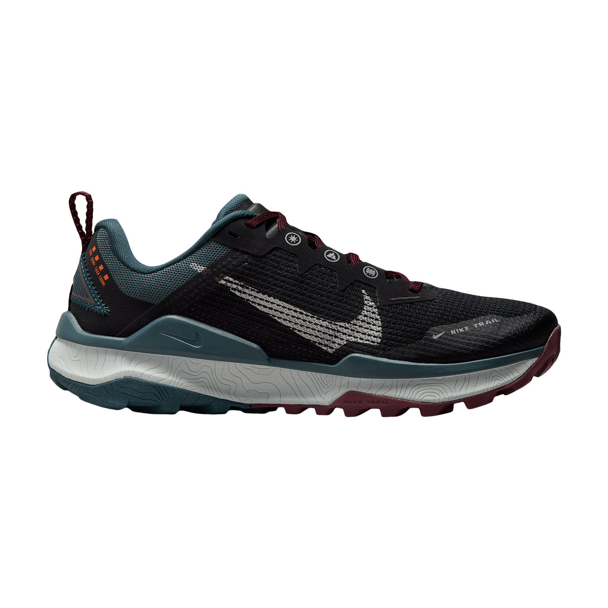 Nike React Wildhorse 8 Black/Sea Glass/Deep Jungle/Night Maroon