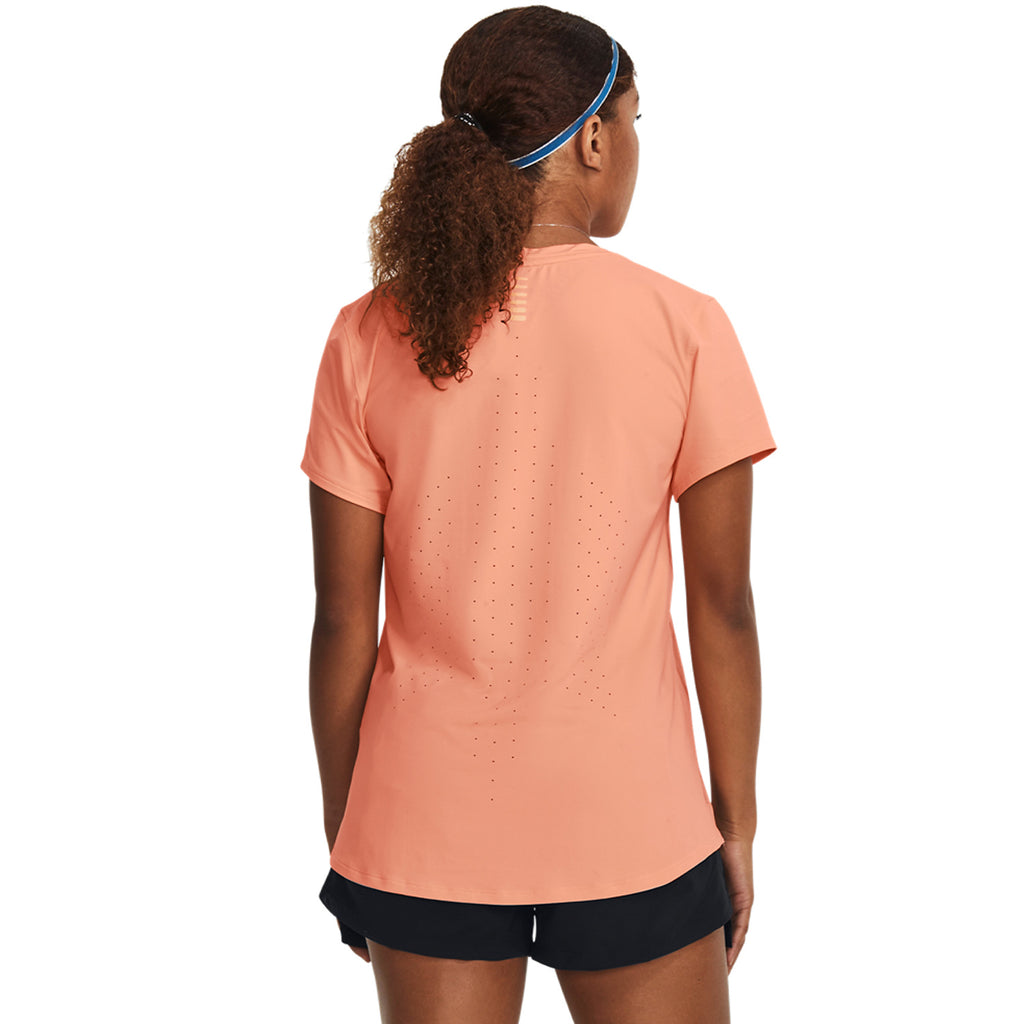 Under Armour Iso-Chill Laser Maglietta Bubble Peach/Reflective