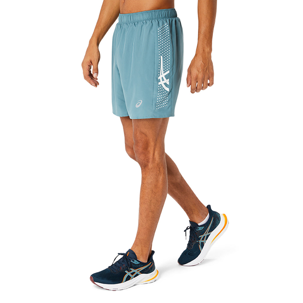 Asics Icon 7in Pantaloncini Foggy Teal/Brilliant White