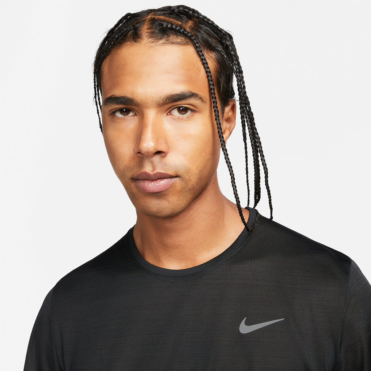 Nike Dri-FIT Miler Breathe Maglietta Black/Reflective Silver