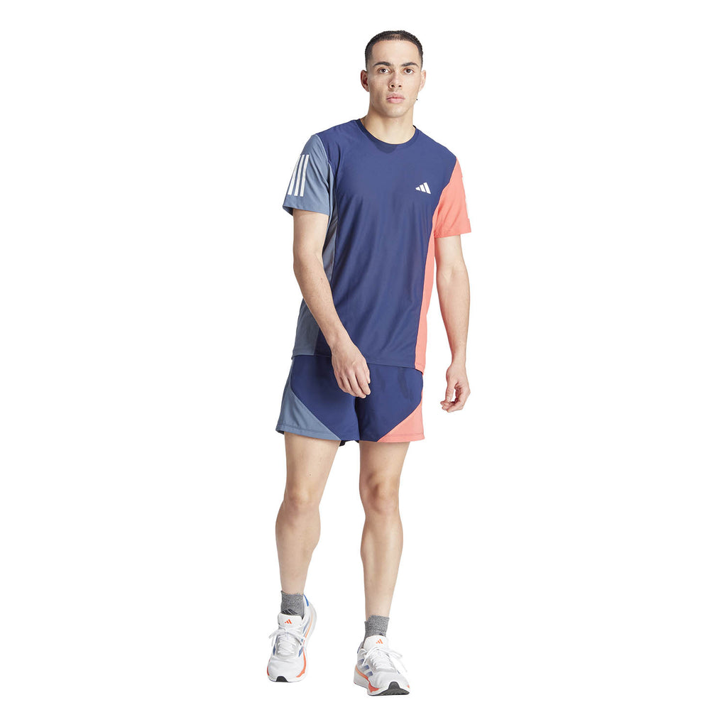 adidas Own The Run Logo 5in Pantaloncini Dark Blue/Prloin/Prelsc