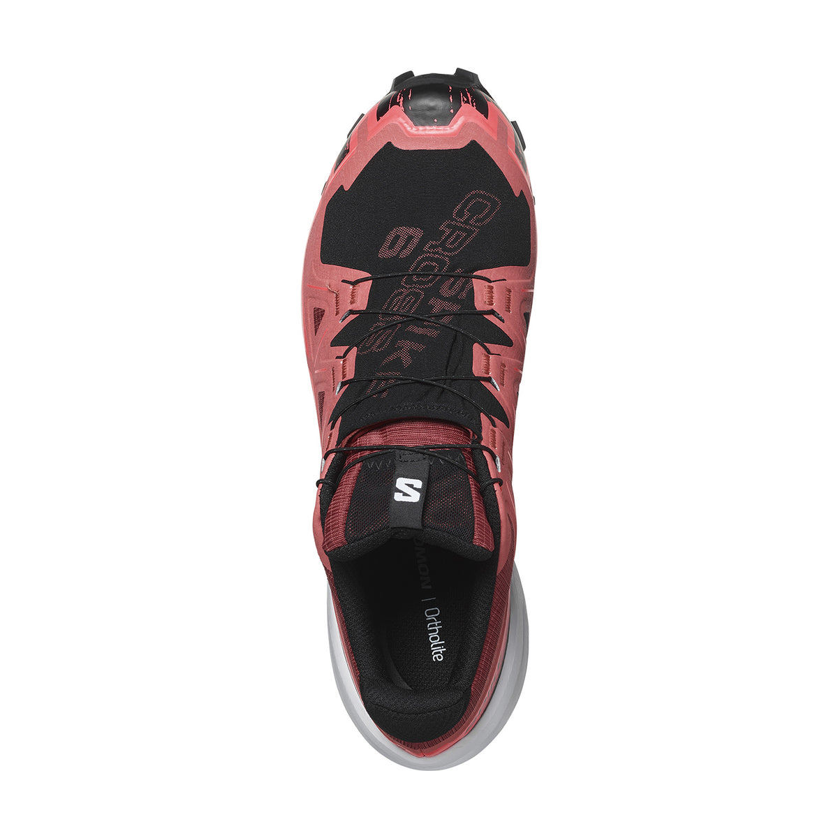 Salomon Spikecross 6 GTX Cow Hide/Black/Fiery Coral