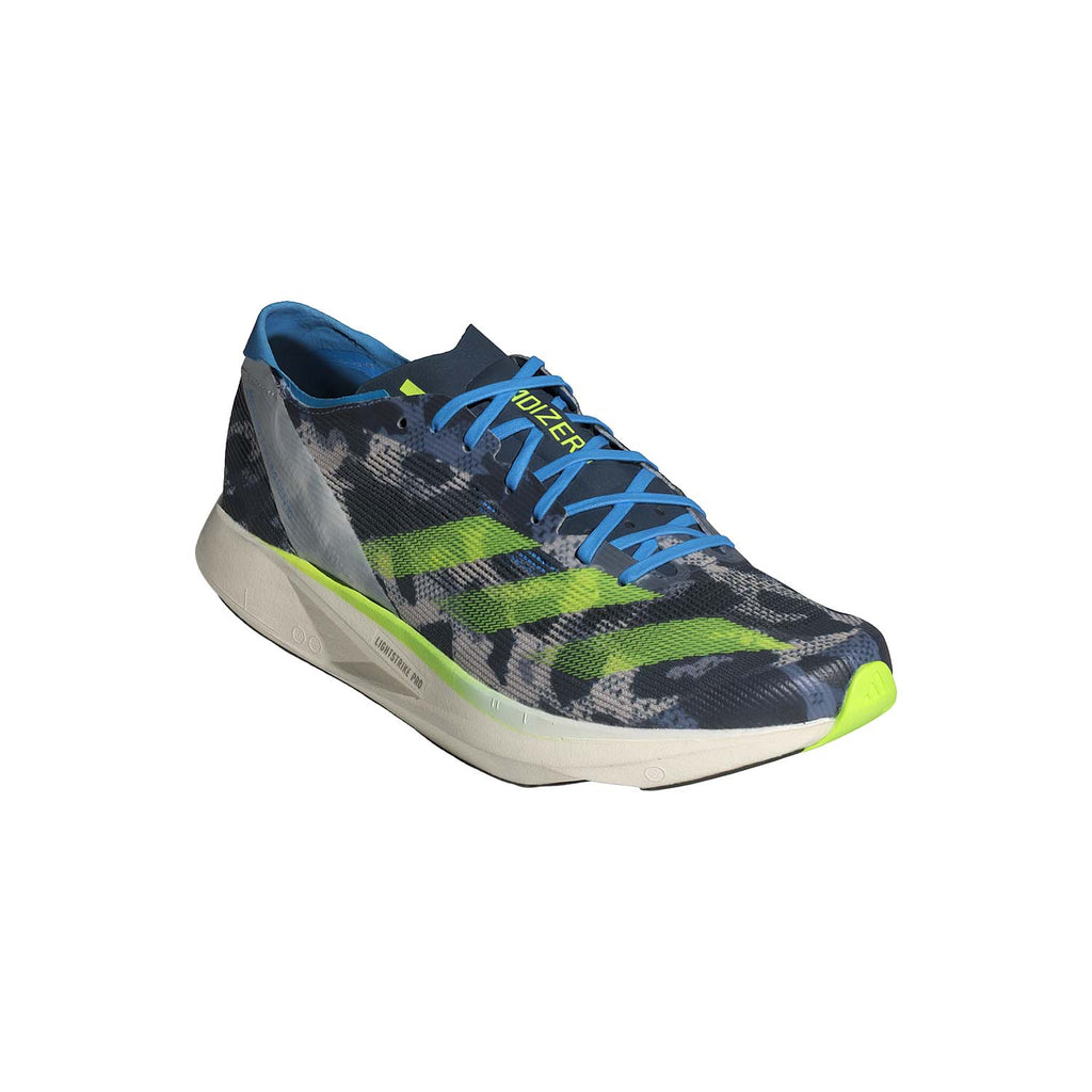 adidas Adizero Takumi Sen 10 Crystal White/Lucid Lemon/Blue Burst