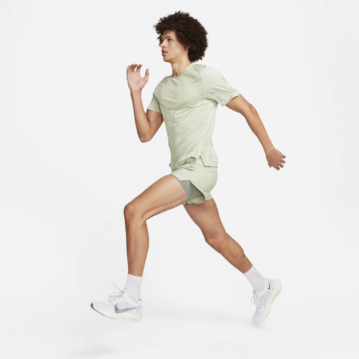 Nike Dri-FIT ADV Techknit Ultra Maglietta Olive Aura/Sea Glass/Reflective Silver