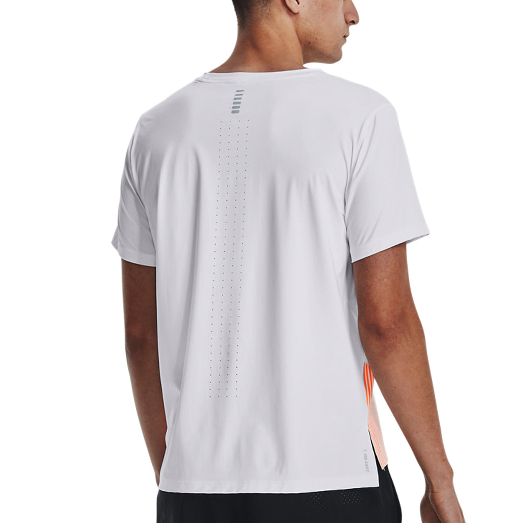 Under Armour Iso-Chill Laser Heat Maglietta White/Orange Blast