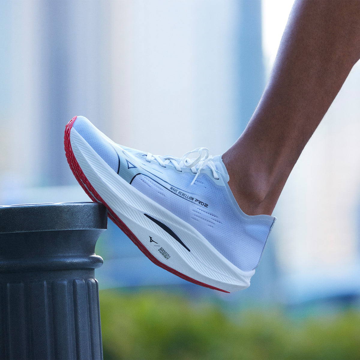 Mizuno Wave Rebellion Pro 2 White/Harbor Mist/Cayenne