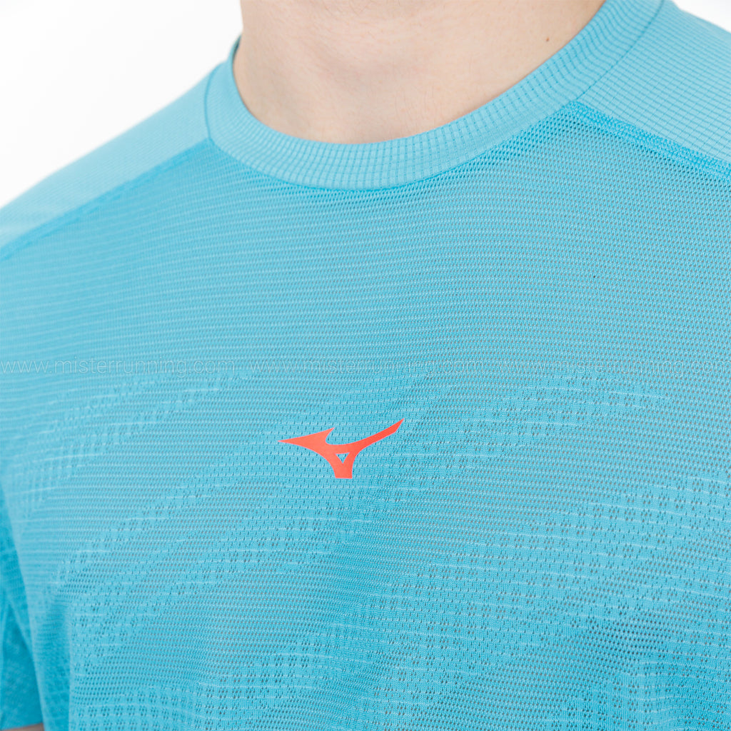 Mizuno Aero Drylite Maglietta Maui Blue