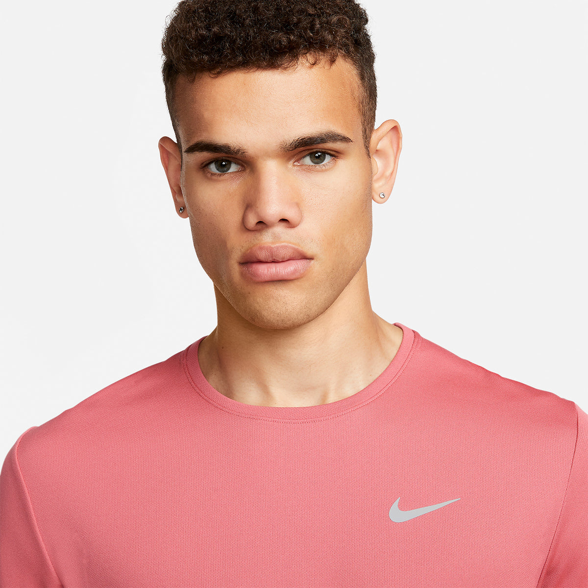 Nike Dri-FIT UV Run Division Miler Maglietta Adobe/Reflective Silver