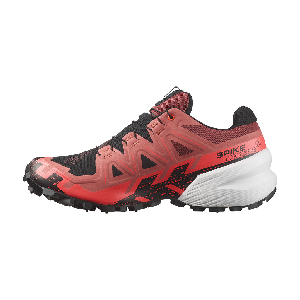 Salomon Spikecross 6 GTX Cow Hide/Black/Fiery Coral