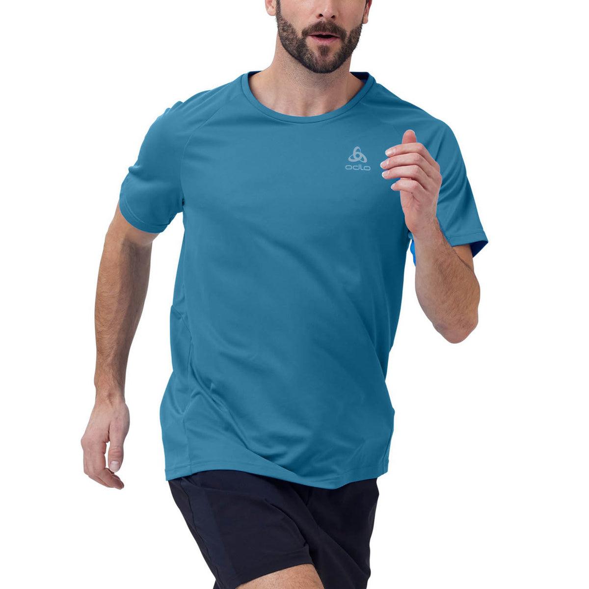 Odlo Crew Essential Chill-Tec Maglietta Saxony Blue