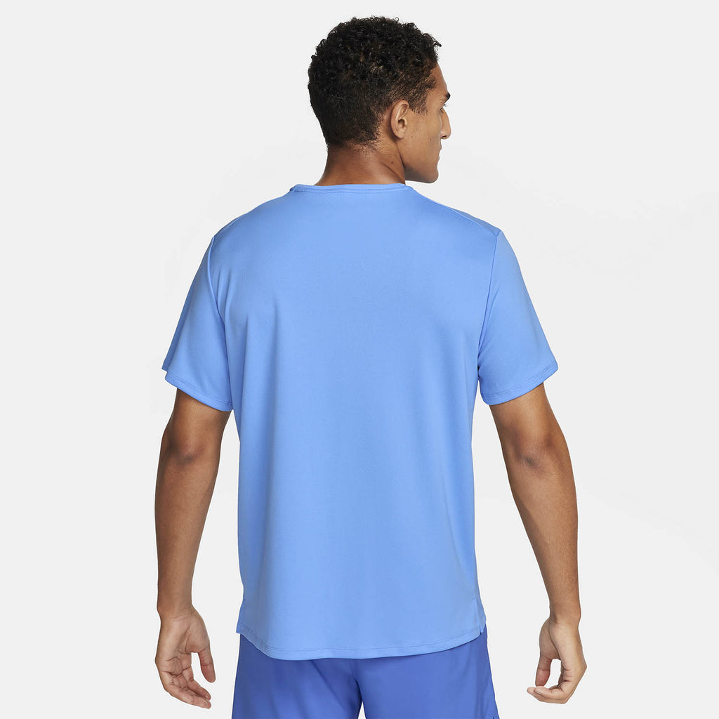 Nike Dri-FIT UV Run Division Miler Maglietta University Blue/Reflective Silver