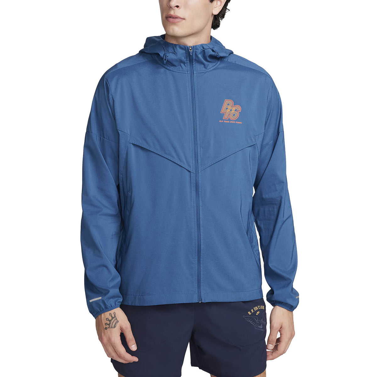 Nike Windrunner Energy Repel BRS Giacca Court Blue/Safety Orange