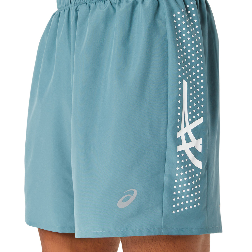 Asics Icon 7in Pantaloncini Foggy Teal/Brilliant White