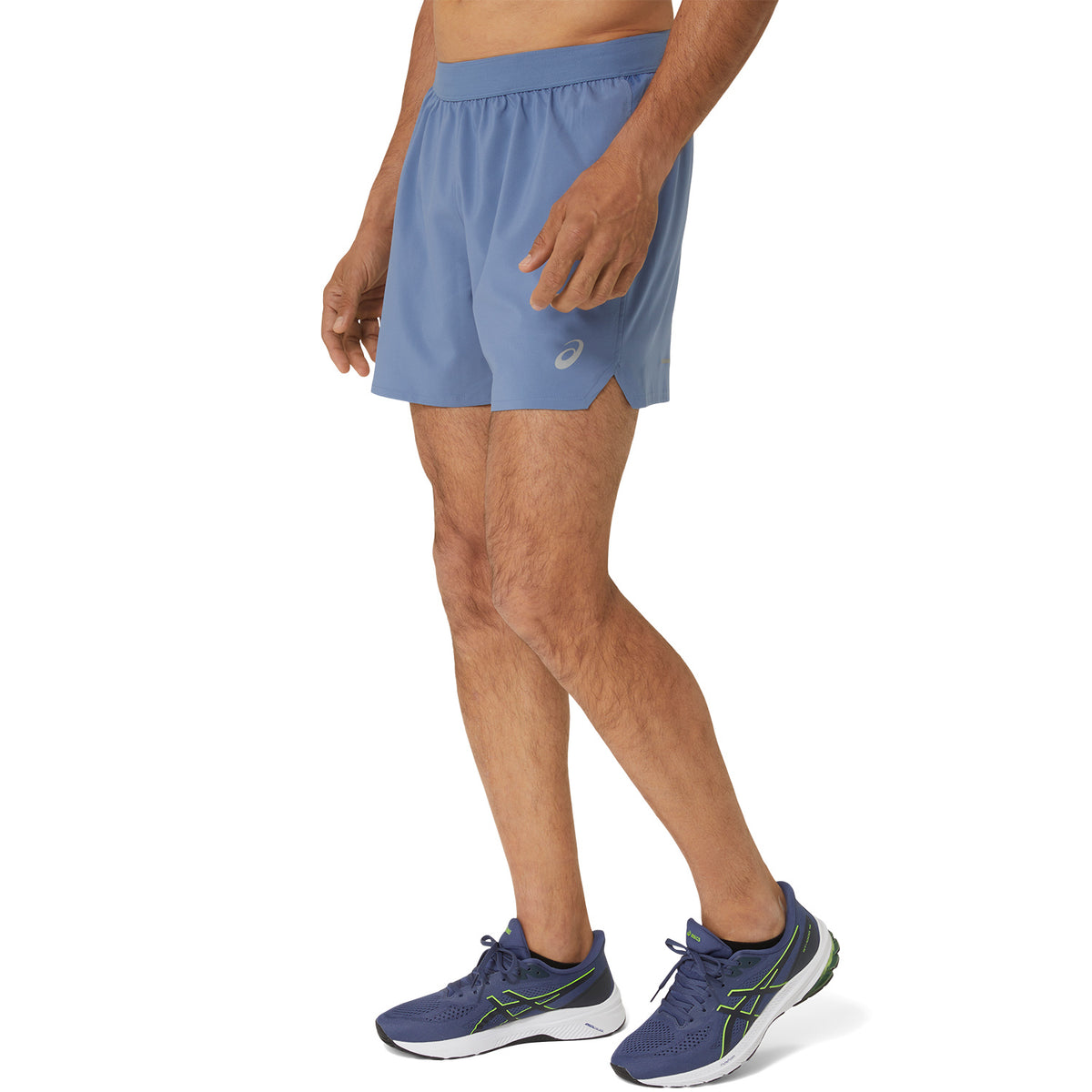 Asics Road 2 in 1 5in Pantaloncini Denim Blue