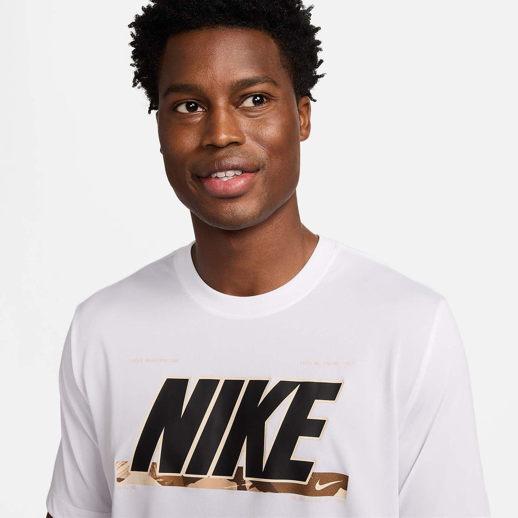 Nike Dri-FIT Camo Maglietta White