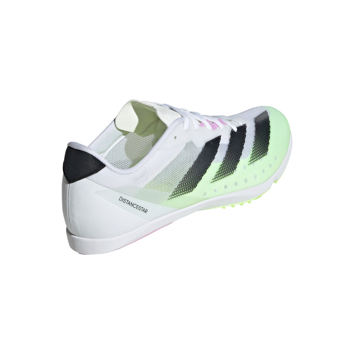 adidas adizero Distancestar Cloud White/Core Black/Green Spark