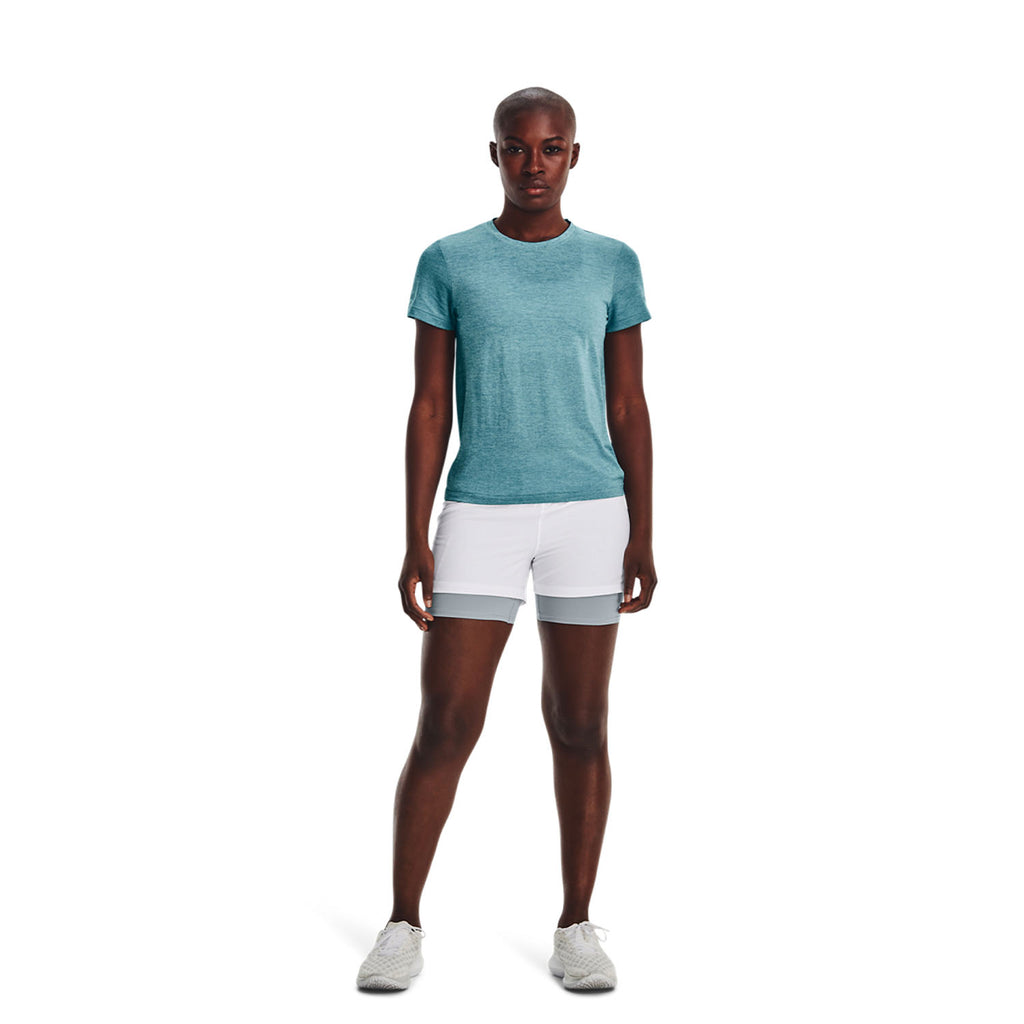 Under Armour Elite 2 in 1 3in Pantaloncini White/Reflective