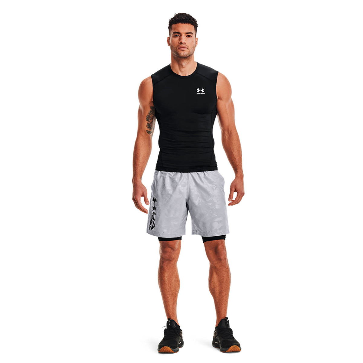 Under Armour HeatGear Compression Canotta Black/White