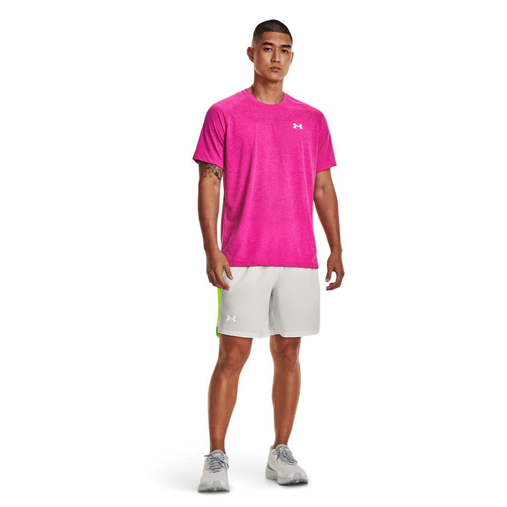 Under Armour Launch 7in Pantaloncini Gray Mist/Lime Surge