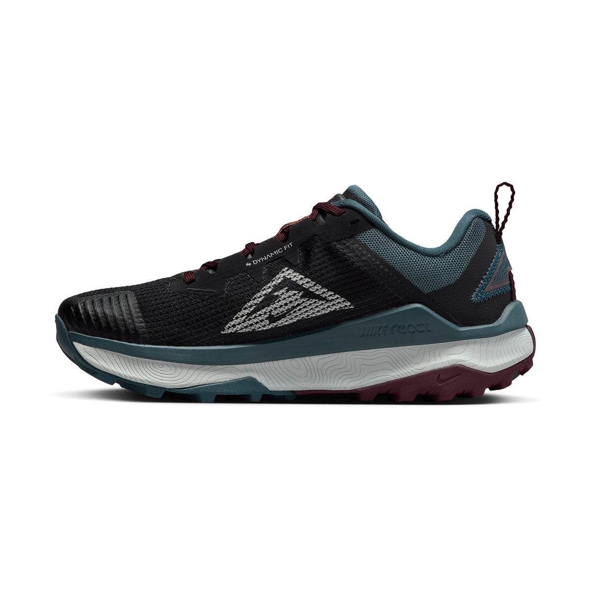 Nike React Wildhorse 8 Black/Sea Glass/Deep Jungle/Night Maroon