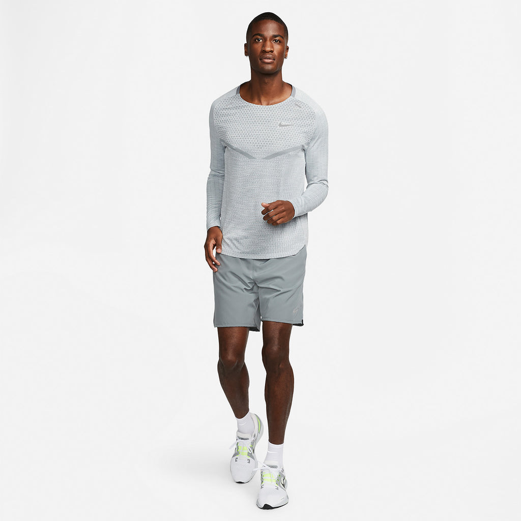 Nike Challenger 2 in 1 7in Pantaloncini Smoke Grey/Dark Smoke Grey/Reflective Silver