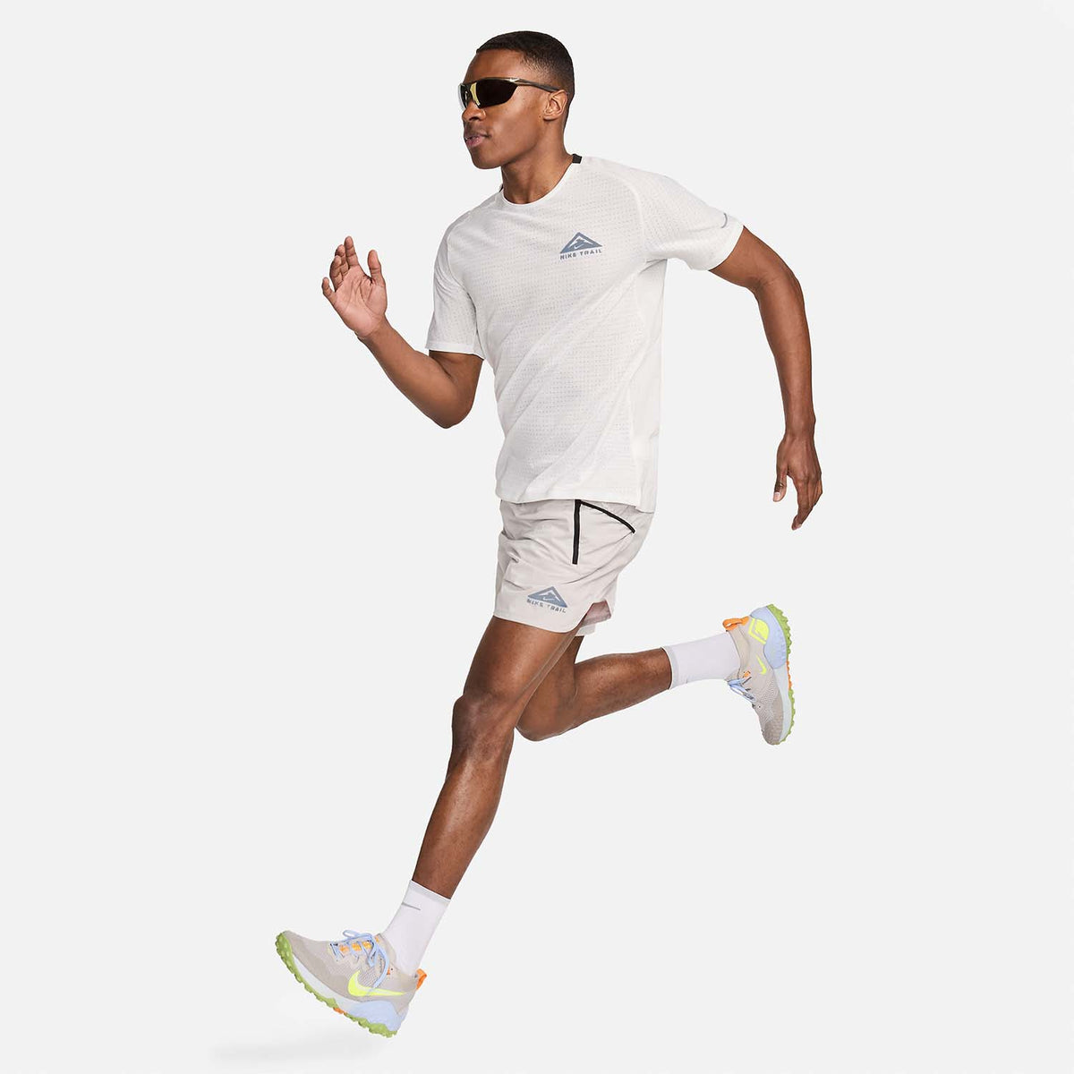 Nike Dri-FIT Solar Chase Maglietta Summit White/Black