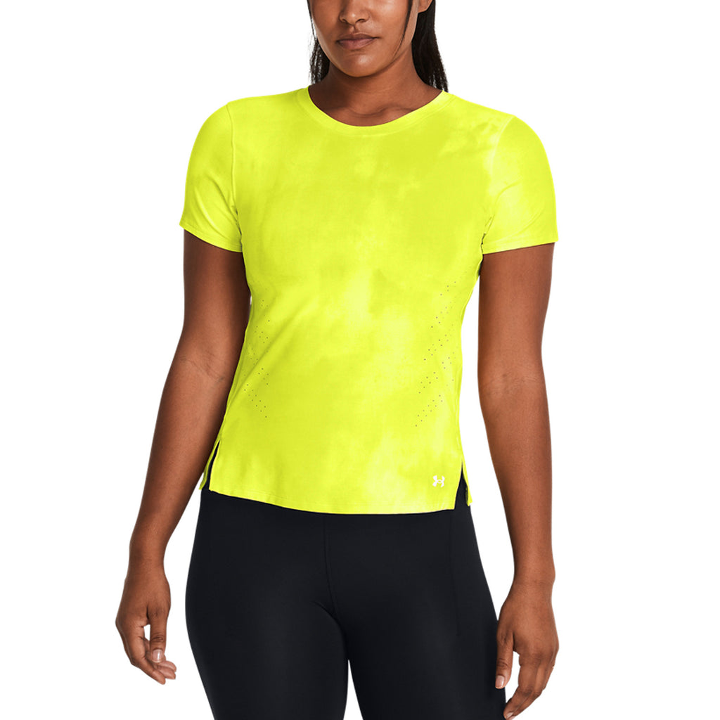Under Armour Laser Wash Maglietta High Vis Yellow/Reflective