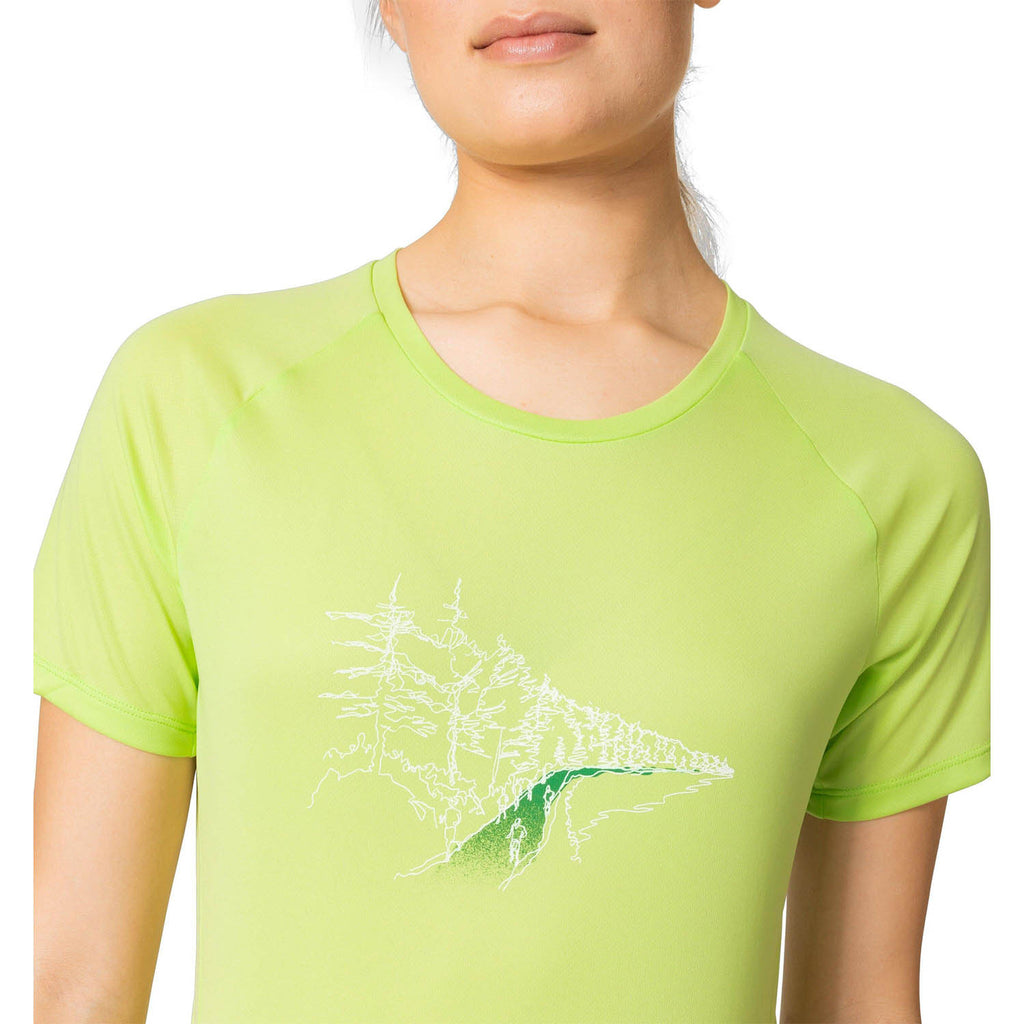 Odlo Crew Essential Print Maglietta Sharp Green