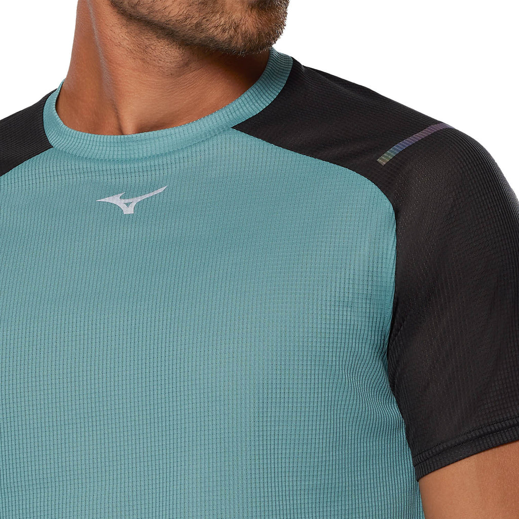 Mizuno Dryaeroflow Pro Maglietta Mineral Blue/Black
