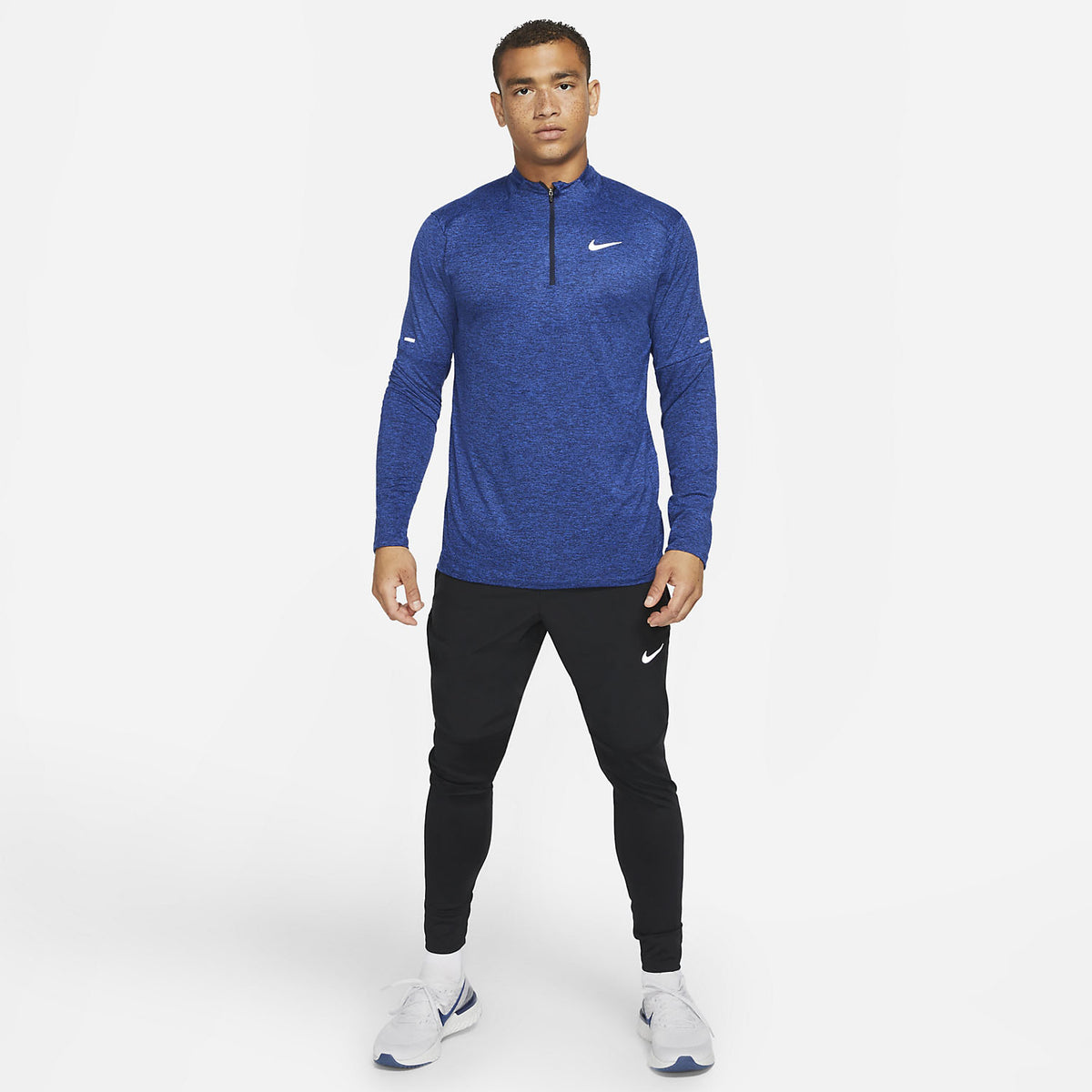 Nike Dri-FIT Element Logo Maglia Obsidian/Game Royal/Reflective Silver