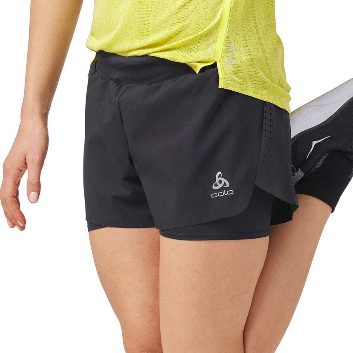 Odlo Zeroweight 2 in 1 3in Pantaloncini Black