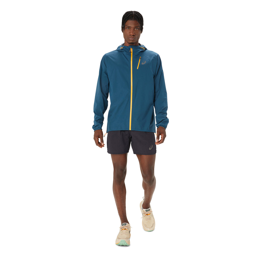 Asics Fujitrail Waterproof Giacca Magnetic Blue