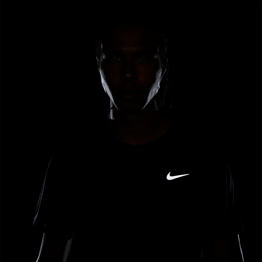 Nike Dri-FIT Miler Breathe Maglietta Black/Reflective Silver
