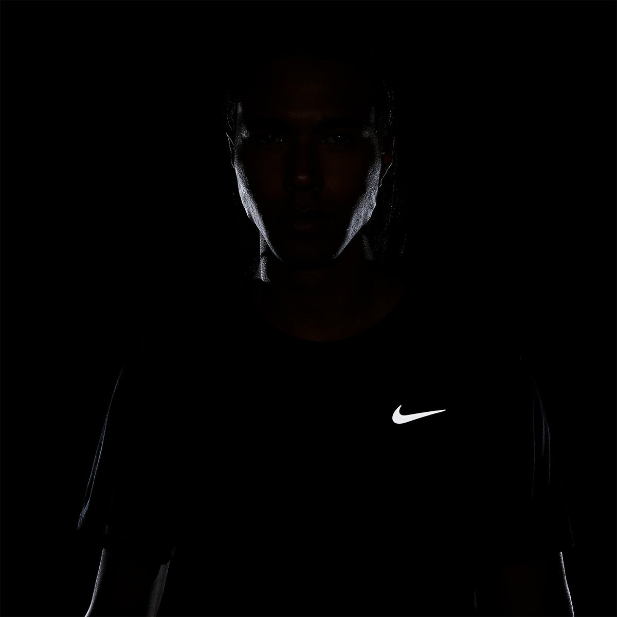 Nike Dri-FIT Miler Breathe Maglietta Black/Reflective Silver