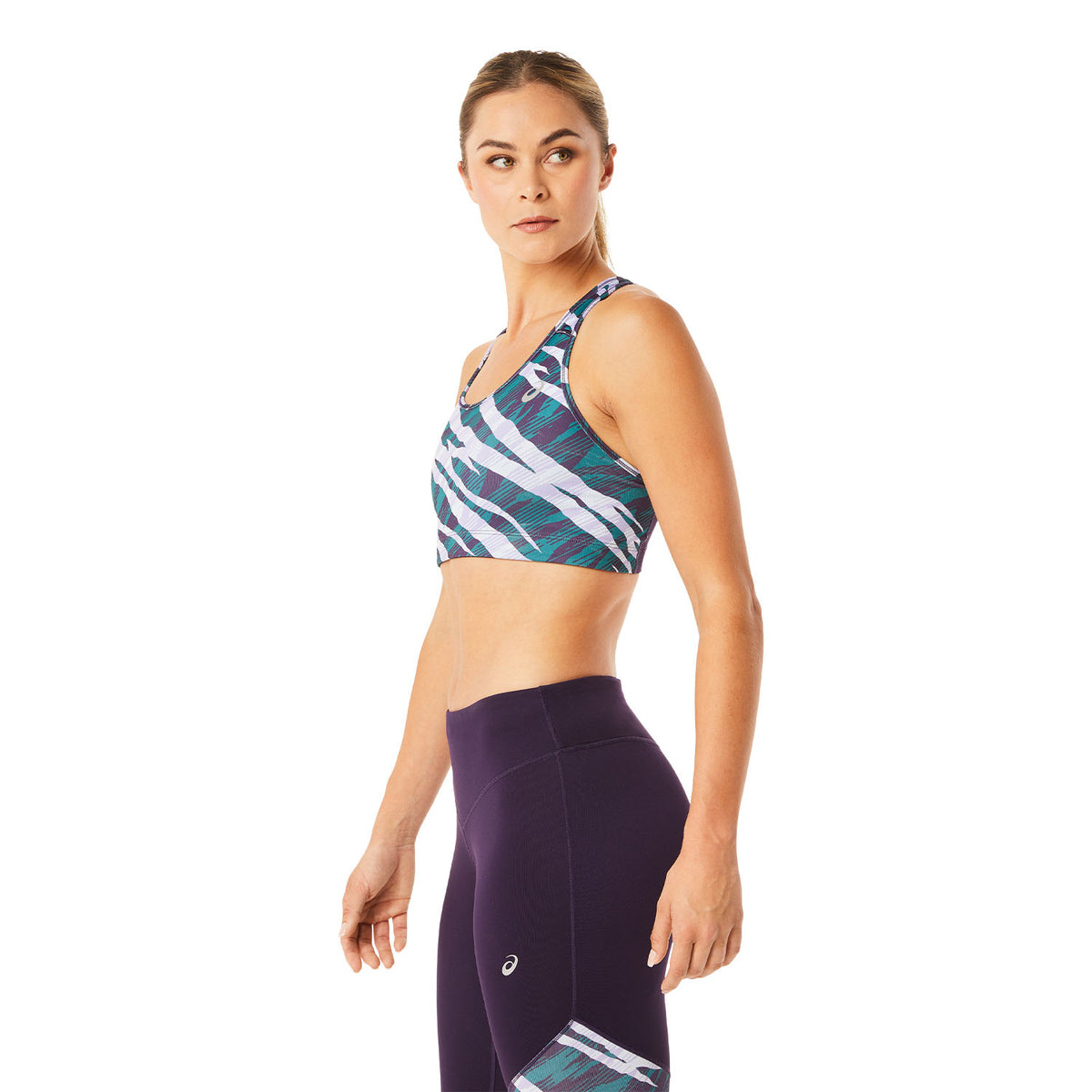Asics Wild Camo Reggiseno Sportivo Night Shade/Velvet Pine