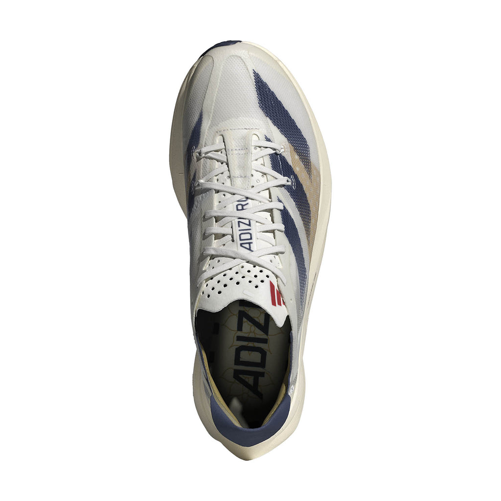 adidas adizero Adios Pro 3 Cloud White/Dark Blue/Gold Metallic